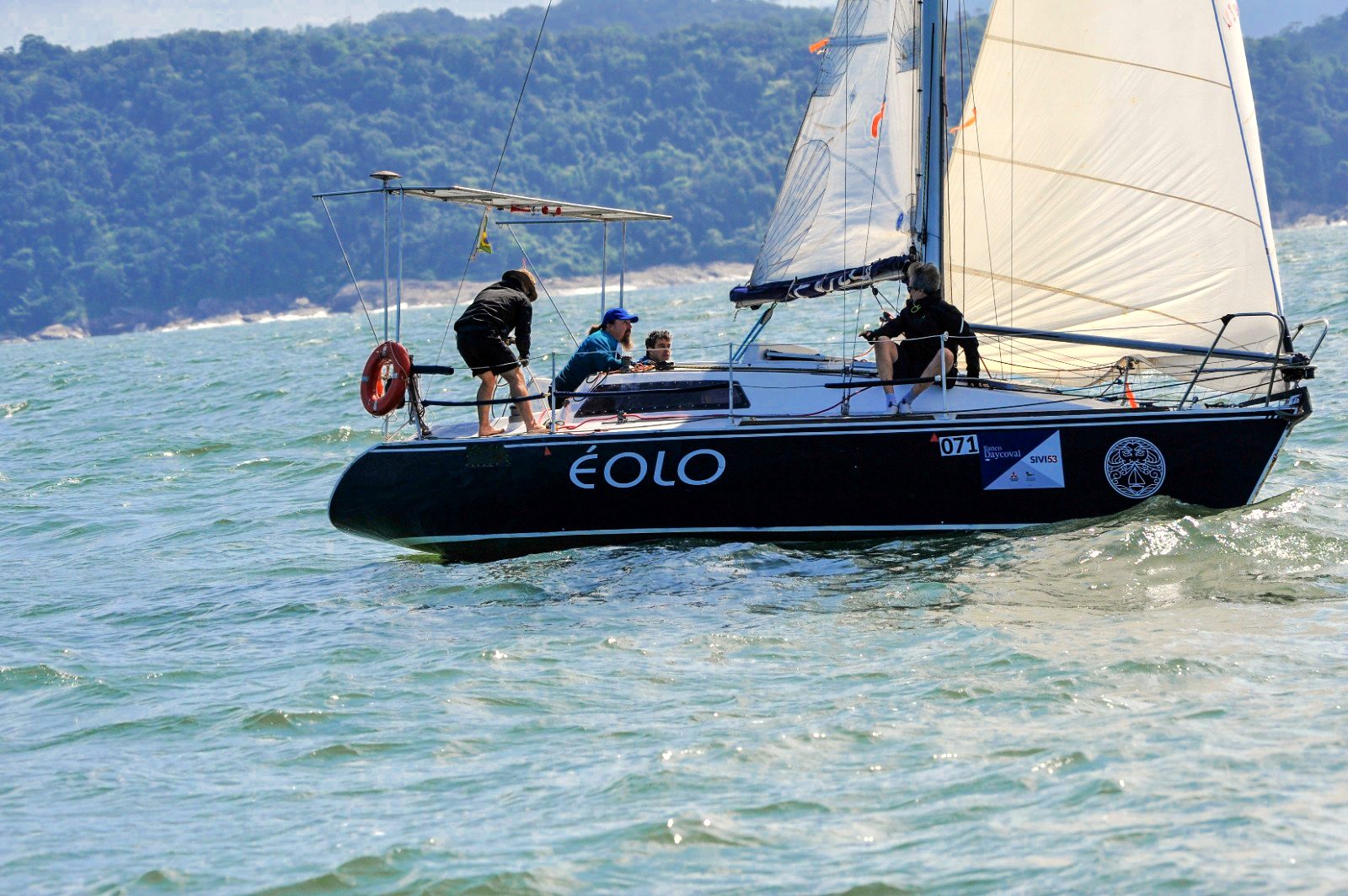 Éolo na regata do Iate Clube de Santos